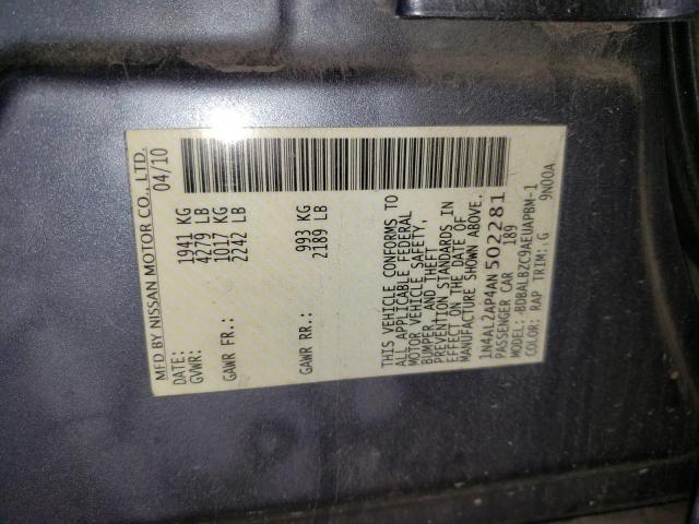 Photo 12 VIN: 1N4AL2AP4AN502281 - NISSAN ALTIMA BAS 