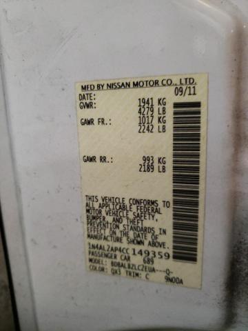 Photo 11 VIN: 1N4AL2AP4CC149359 - NISSAN ALTIMA BAS 