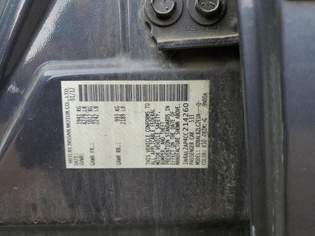 Photo 9 VIN: 1N4AL2AP4CC214260 - NISSAN ALTIMA BAS 