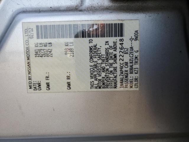 Photo 12 VIN: 1N4AL2AP4CC222648 - NISSAN ALTIMA 