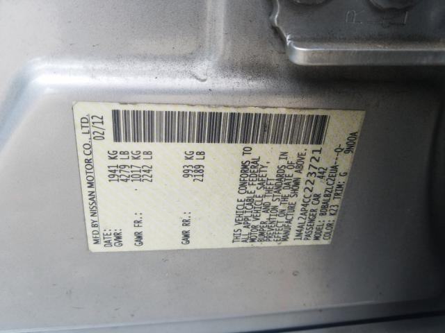 Photo 9 VIN: 1N4AL2AP4CC223721 - NISSAN ALTIMA BAS 