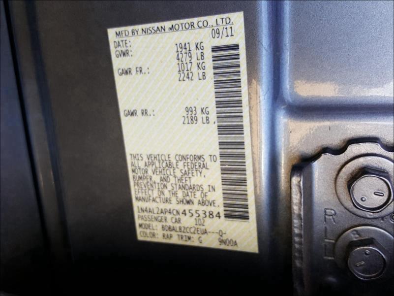 Photo 9 VIN: 1N4AL2AP4CN455384 - NISSAN ALTIMA BAS 