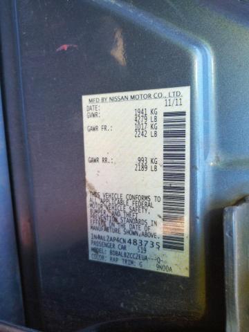 Photo 9 VIN: 1N4AL2AP4CN483735 - NISSAN ALTIMA BAS 