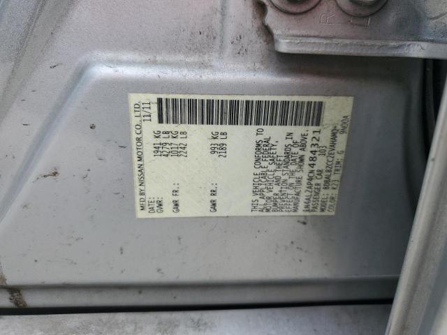 Photo 12 VIN: 1N4AL2AP4CN484321 - NISSAN ALTIMA BAS 