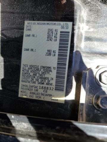 Photo 11 VIN: 1N4AL2AP5AC188832 - NISSAN ALTIMA BAS 