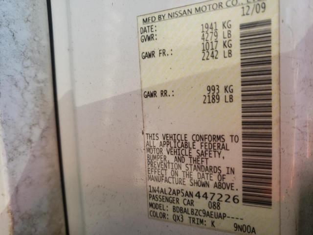 Photo 11 VIN: 1N4AL2AP5AN447226 - NISSAN ALTIMA BAS 