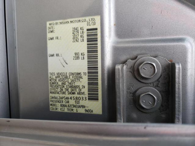 Photo 9 VIN: 1N4AL2AP5AN458033 - NISSAN ALTIMA BAS 