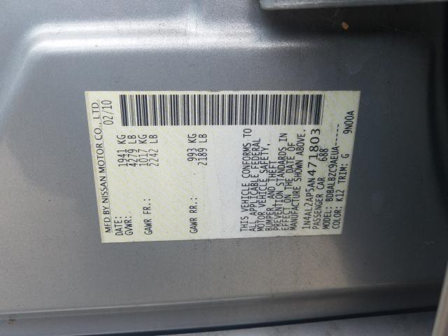 Photo 9 VIN: 1N4AL2AP5AN471803 - NISSAN ALTIMA BAS 