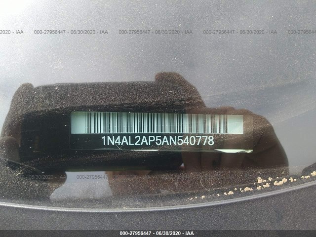 Photo 8 VIN: 1N4AL2AP5AN540778 - NISSAN ALTIMA 