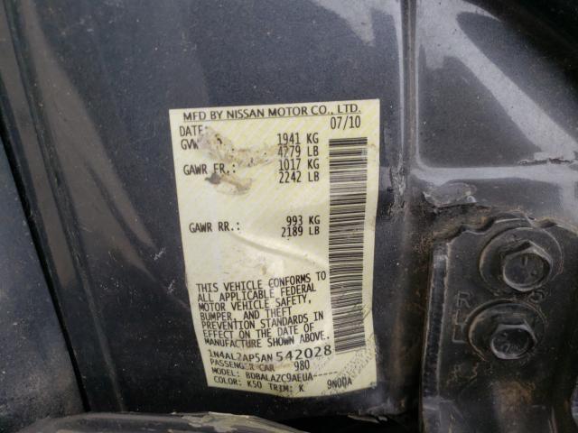 Photo 9 VIN: 1N4AL2AP5AN542028 - NISSAN ALTIMA BAS 