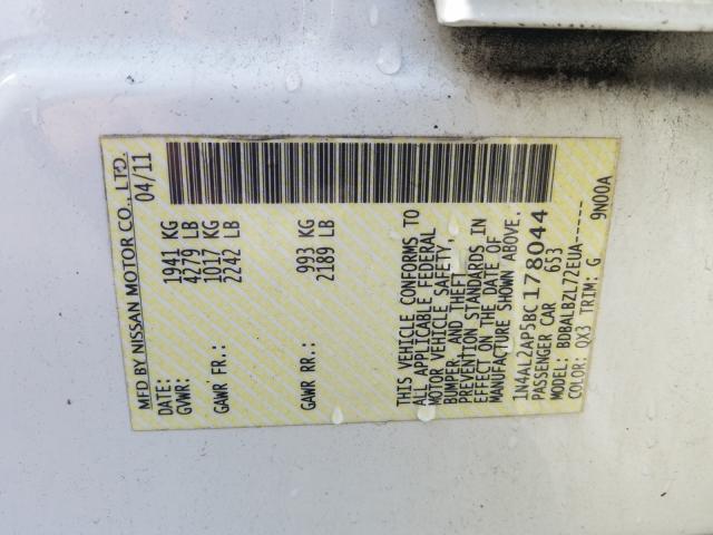 Photo 9 VIN: 1N4AL2AP5BC178044 - NISSAN ALTIMA BAS 