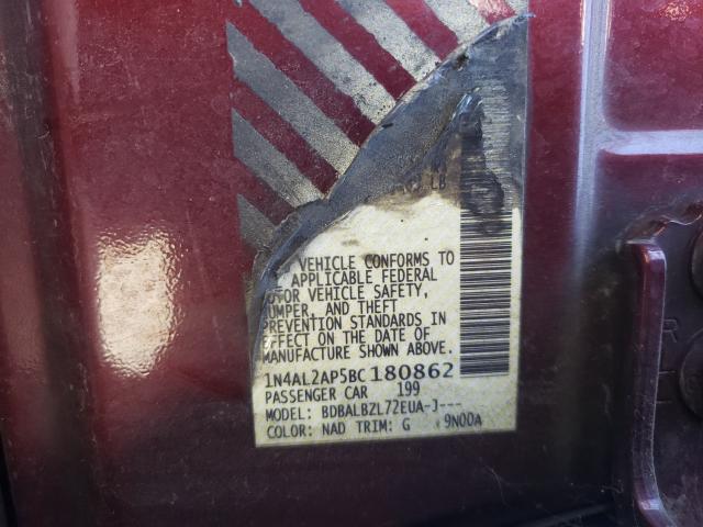 Photo 9 VIN: 1N4AL2AP5BC180862 - NISSAN ALTIMA BAS 