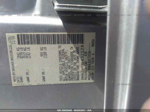 Photo 8 VIN: 1N4AL2AP5BN432128 - NISSAN ALTIMA 