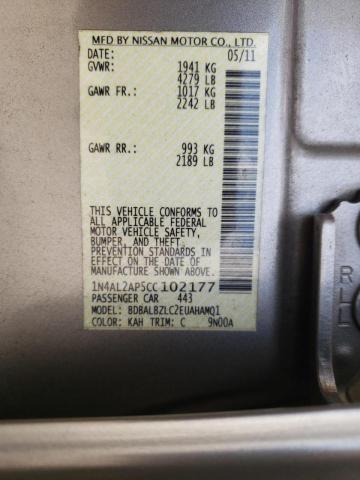 Photo 9 VIN: 1N4AL2AP5CC102177 - NISSAN ALTIMA BAS 