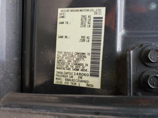 Photo 9 VIN: 1N4AL2AP5CC148060 - NISSAN ALTIMA BAS 