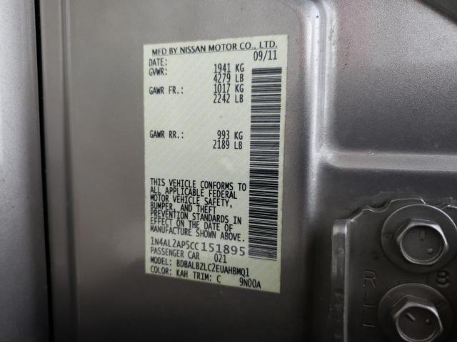 Photo 9 VIN: 1N4AL2AP5CC151895 - NISSAN ALTIMA BAS 