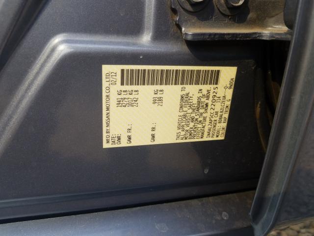 Photo 9 VIN: 1N4AL2AP5CC220925 - NISSAN ALTIMA BAS 