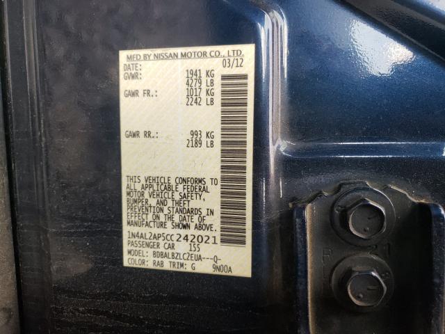 Photo 9 VIN: 1N4AL2AP5CC242021 - NISSAN ALTIMA BAS 