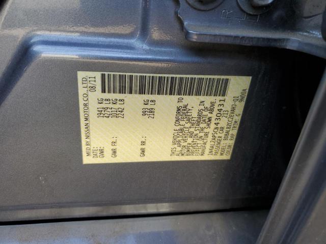 Photo 11 VIN: 1N4AL2AP5CN430431 - NISSAN ALTIMA BAS 