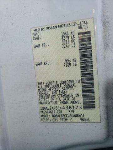 Photo 9 VIN: 1N4AL2AP5CN438173 - NISSAN ALTIMA BAS 