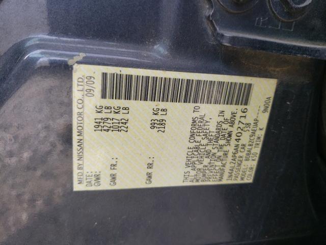 Photo 9 VIN: 1N4AL2AP6AN402716 - NISSAN ALTIMA 