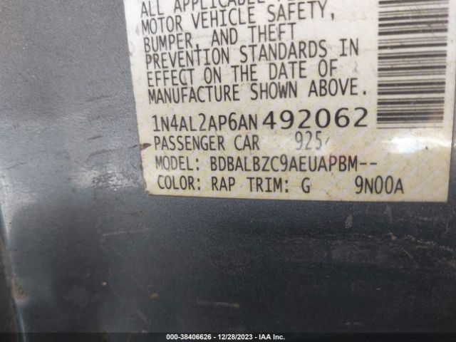 Photo 8 VIN: 1N4AL2AP6AN492062 - NISSAN ALTIMA 