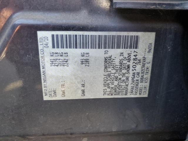 Photo 12 VIN: 1N4AL2AP6AN502847 - NISSAN ALTIMA BAS 