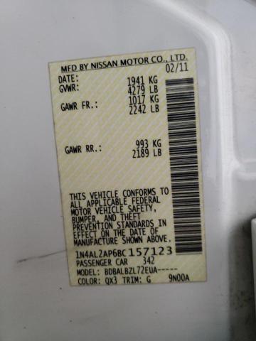 Photo 9 VIN: 1N4AL2AP6BC157123 - NISSAN ALTIMA BAS 