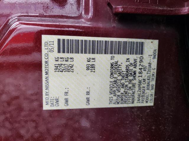 Photo 11 VIN: 1N4AL2AP6BC184290 - NISSAN ALTIMA 