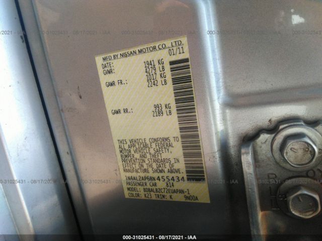 Photo 8 VIN: 1N4AL2AP6BN455434 - NISSAN ALTIMA 