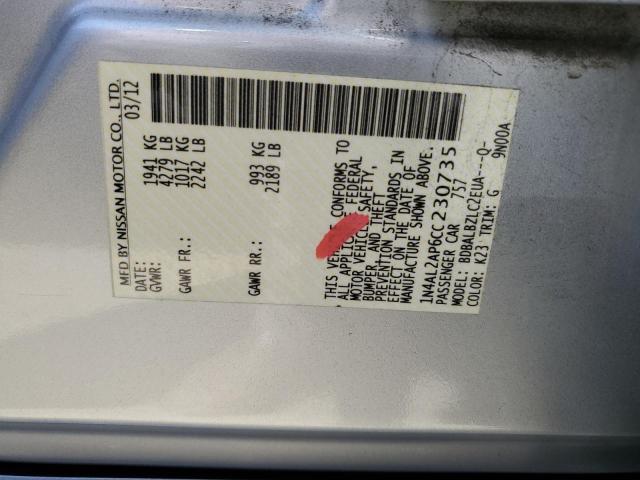 Photo 12 VIN: 1N4AL2AP6CC230735 - NISSAN ALTIMA BAS 