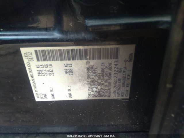 Photo 8 VIN: 1N4AL2AP6CC232243 - NISSAN ALTIMA 