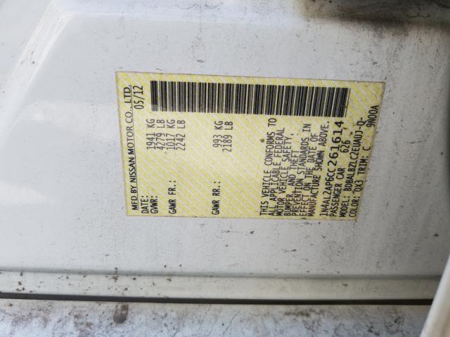 Photo 9 VIN: 1N4AL2AP6CC261614 - NISSAN ALTIMA BAS 