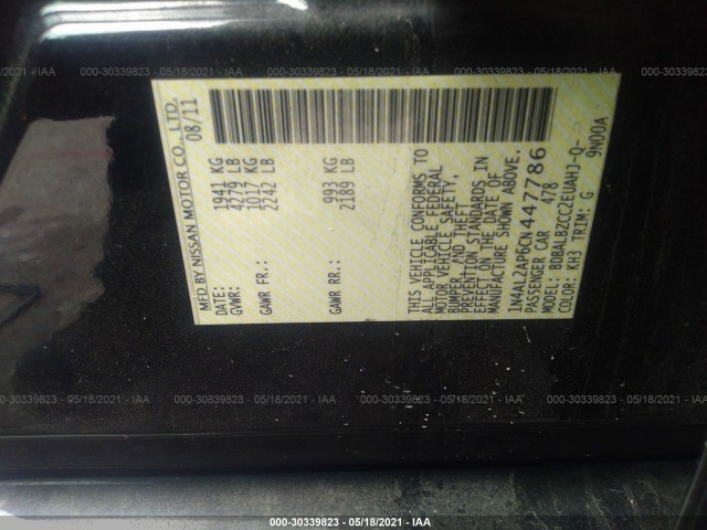 Photo 8 VIN: 1N4AL2AP6CN447786 - NISSAN ALTIMA 