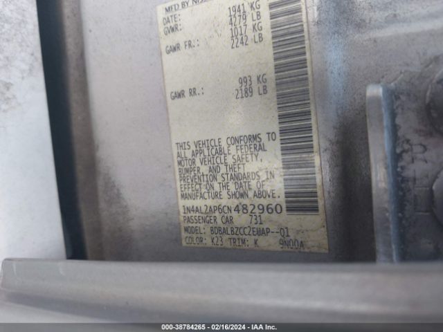 Photo 8 VIN: 1N4AL2AP6CN482960 - NISSAN ALTIMA 