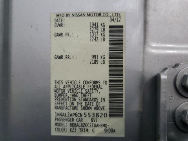 Photo 11 VIN: 1N4AL2AP6CN553820 - NISSAN ALTIMA BAS 