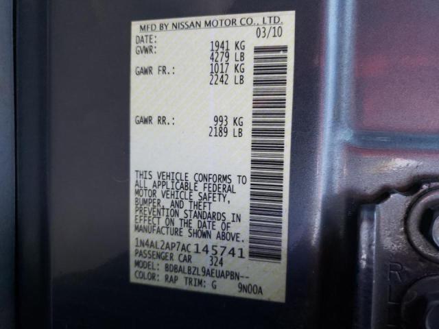 Photo 9 VIN: 1N4AL2AP7AC145741 - NISSAN ALTIMA BAS 