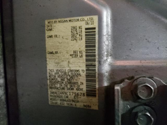 Photo 9 VIN: 1N4AL2AP7AC175628 - NISSAN ALTIMA BAS 