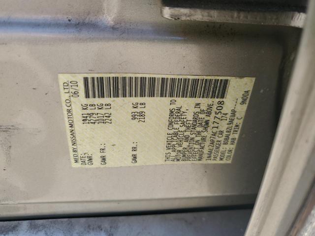 Photo 11 VIN: 1N4AL2AP7AC177508 - NISSAN ALTIMA BAS 