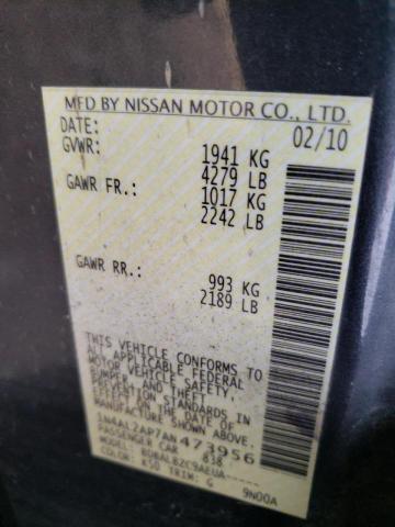 Photo 9 VIN: 1N4AL2AP7AN473956 - NISSAN ALTIMA BAS 