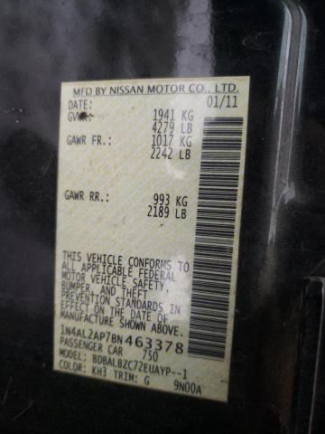 Photo 9 VIN: 1N4AL2AP7BN463378 - NISSAN ALTIMA BAS 