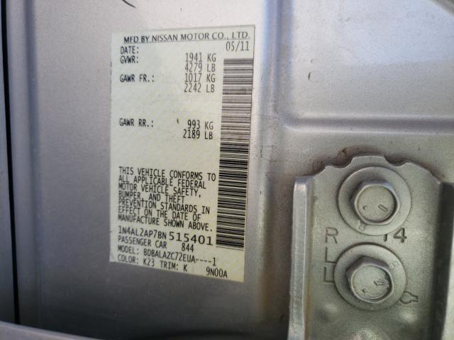 Photo 9 VIN: 1N4AL2AP7BN515401 - NISSAN ALTIMA BAS 