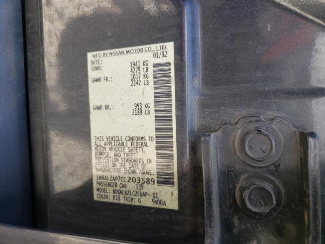 Photo 9 VIN: 1N4AL2AP7CC203589 - NISSAN ALTIMA BAS 