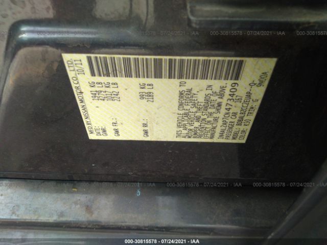 Photo 8 VIN: 1N4AL2AP7CN473409 - NISSAN ALTIMA 