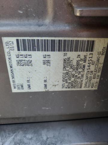 Photo 12 VIN: 1N4AL2AP7CN544513 - NISSAN ALTIMA 