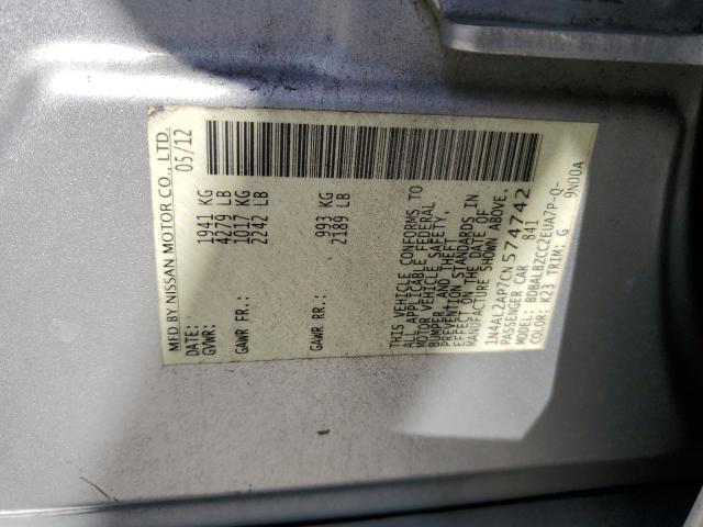 Photo 11 VIN: 1N4AL2AP7CN574742 - NISSAN ALTIMA BAS 