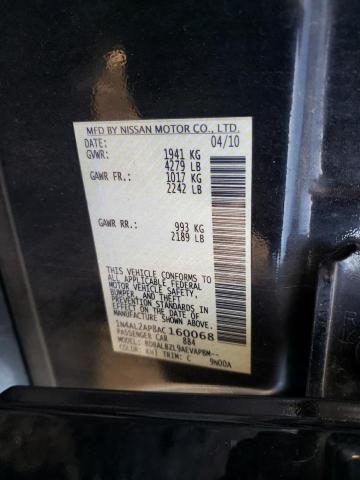 Photo 11 VIN: 1N4AL2AP8AC160068 - NISSAN ALTIMA BAS 