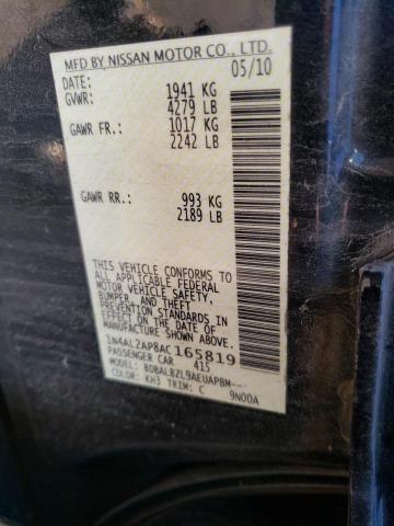 Photo 9 VIN: 1N4AL2AP8AC165819 - NISSAN ALTIMA BAS 