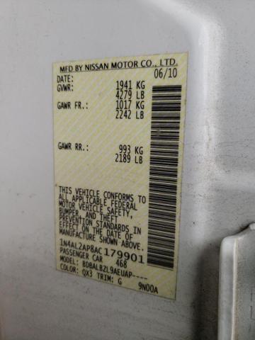 Photo 9 VIN: 1N4AL2AP8AC179901 - NISSAN ALTIMA BAS 