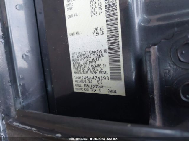 Photo 8 VIN: 1N4AL2AP8AN474193 - NISSAN ALTIMA 